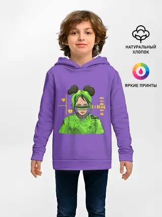 Детское худи / Billie Eilish Purple