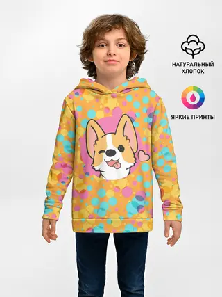 Детское худи / Милый корги