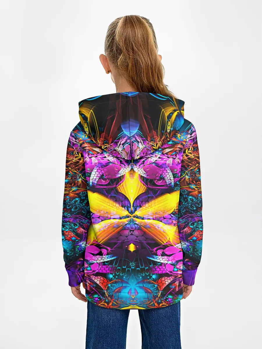 Детское худи / ФРАКТАЛЬНЫЕ ЦВЕТЫ