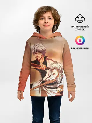 Детское худи / гинтоки саката самурай