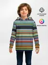 Детское худи / РАзноцыетные линии полосы хаос