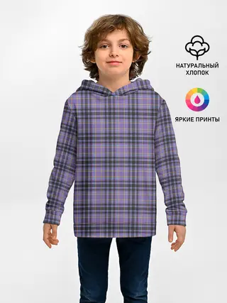 Детское худи / Узор в клетку