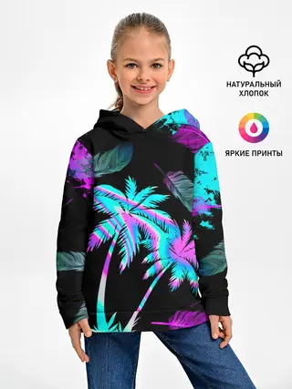 Детское худи / Неоновое лето