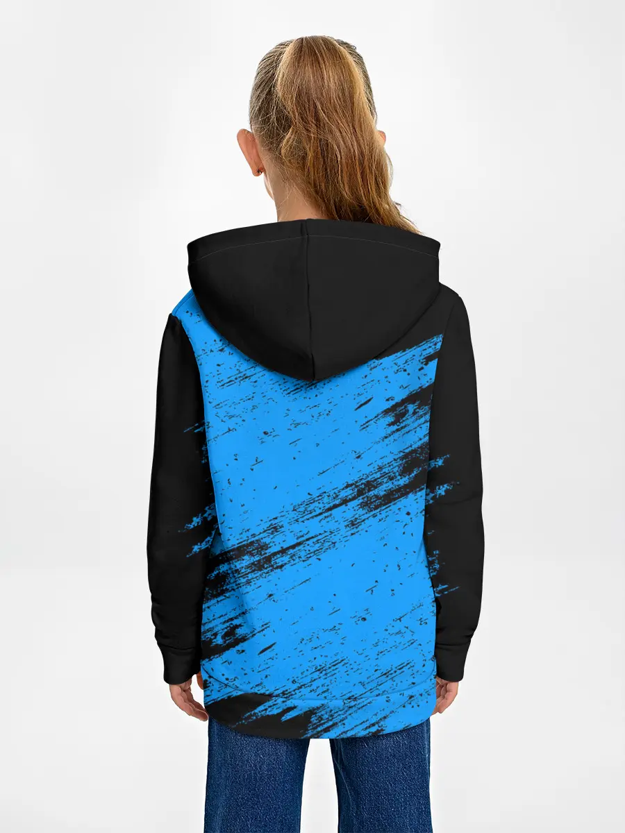 Детское худи / AMONG US - Синий в Короне