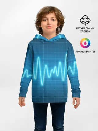 Детское худи / music line