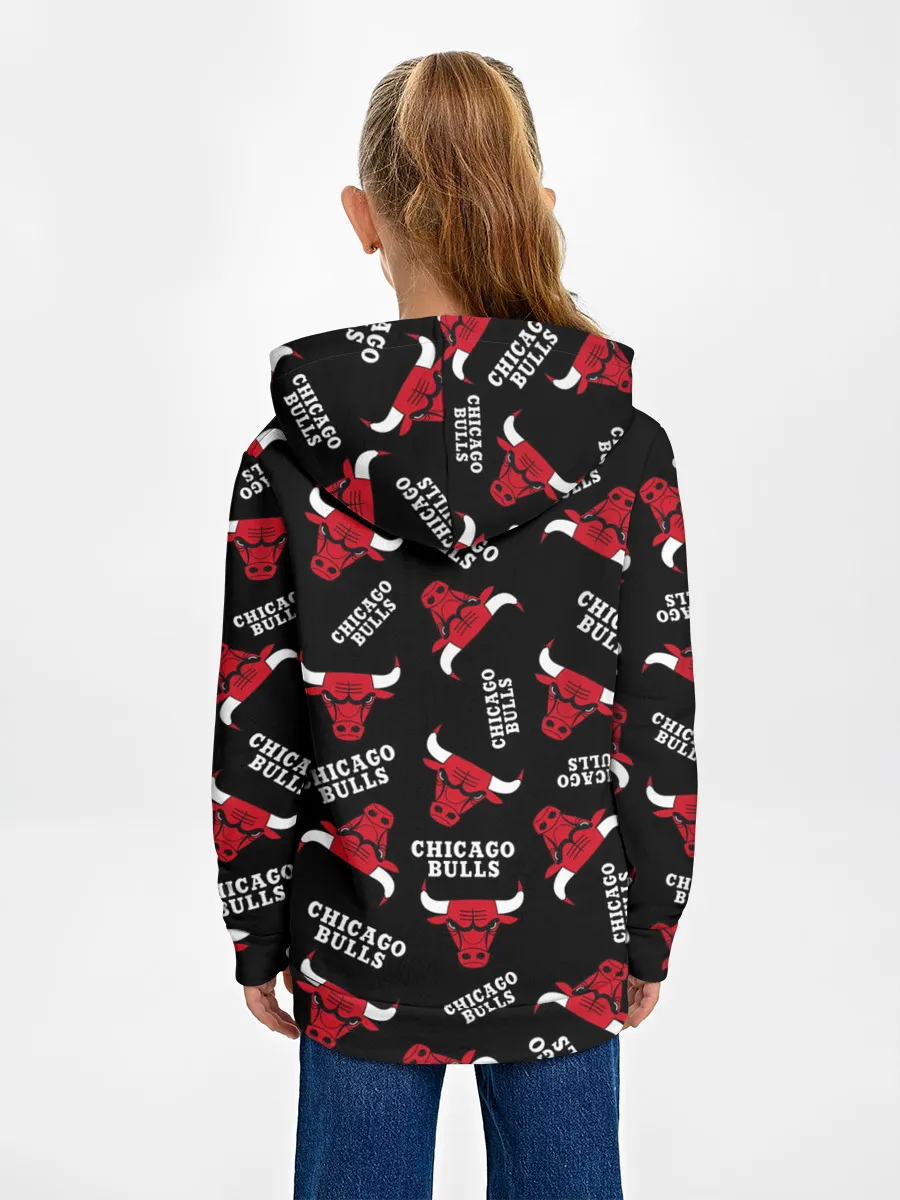 Детское худи / CHICAGO BULLS БЫКИ УЗОР