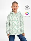 Детское худи / Весенние узоры из листьев