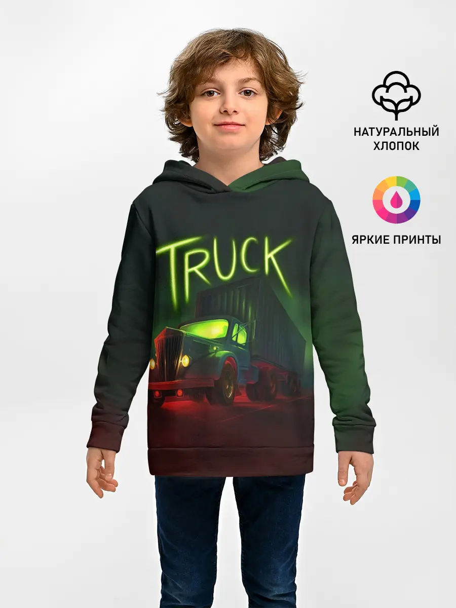 Детское худи / Truck neon