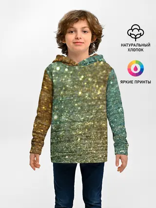 Детское худи / Бирюзовый блеск