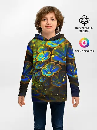 Детское худи / Ночные Цветочки