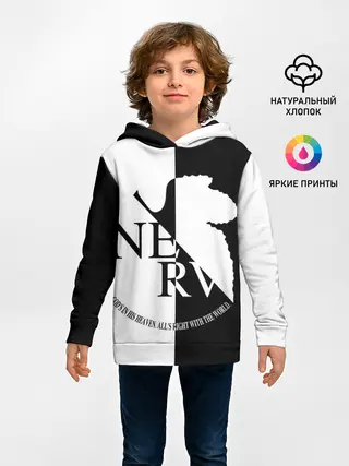 Детское худи / Nerv black and white