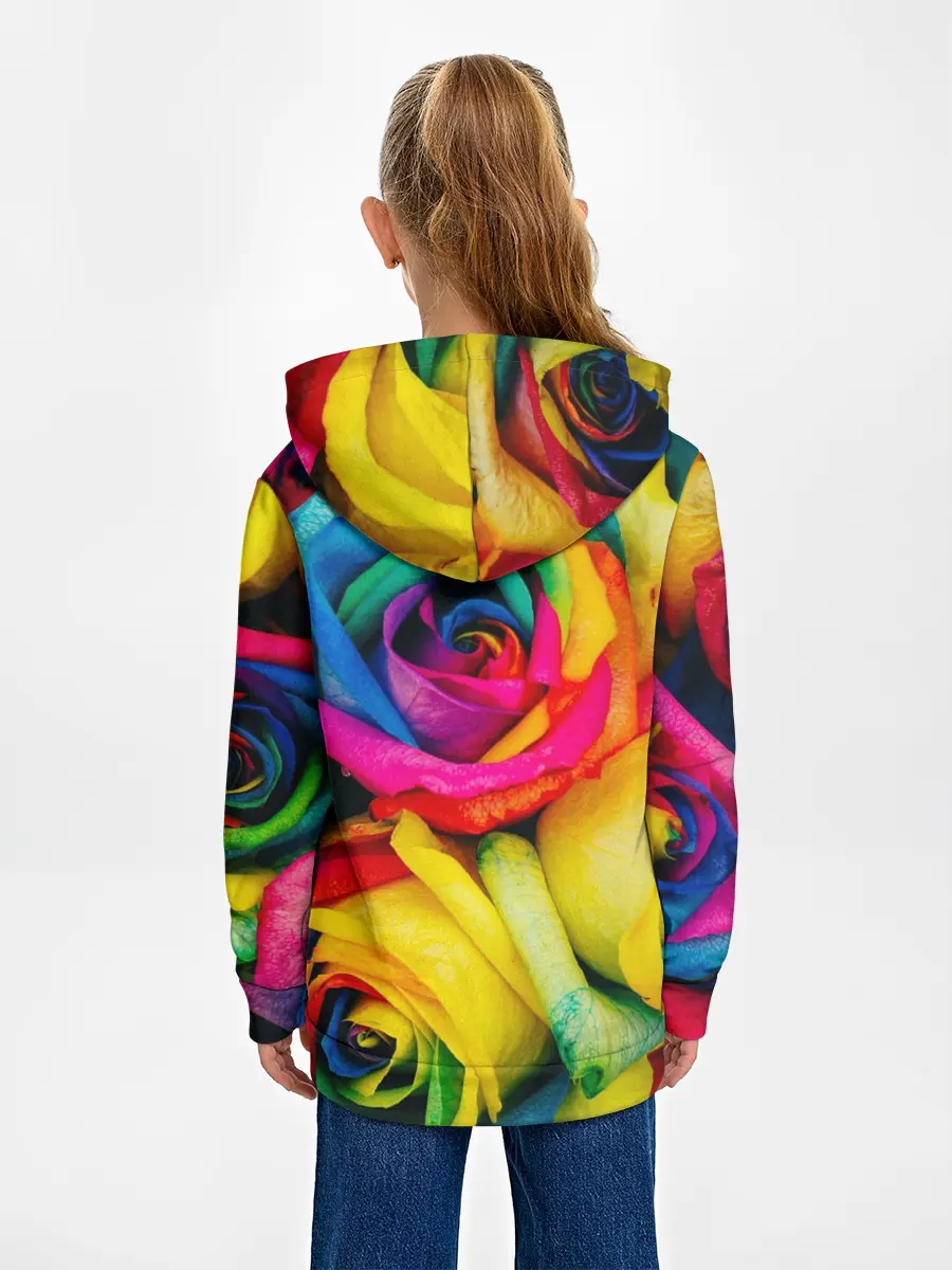 Детское худи / Разноцветные розы
