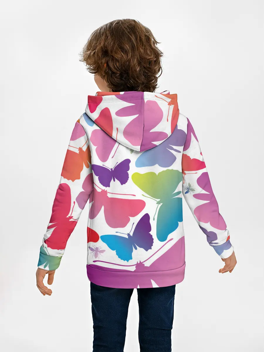 Детское худи / БАБОЧКИ ПАТТЕРН | BUTTERFLY PATTERN