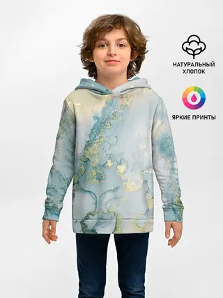 Детское худи / Абстрактный мрамор