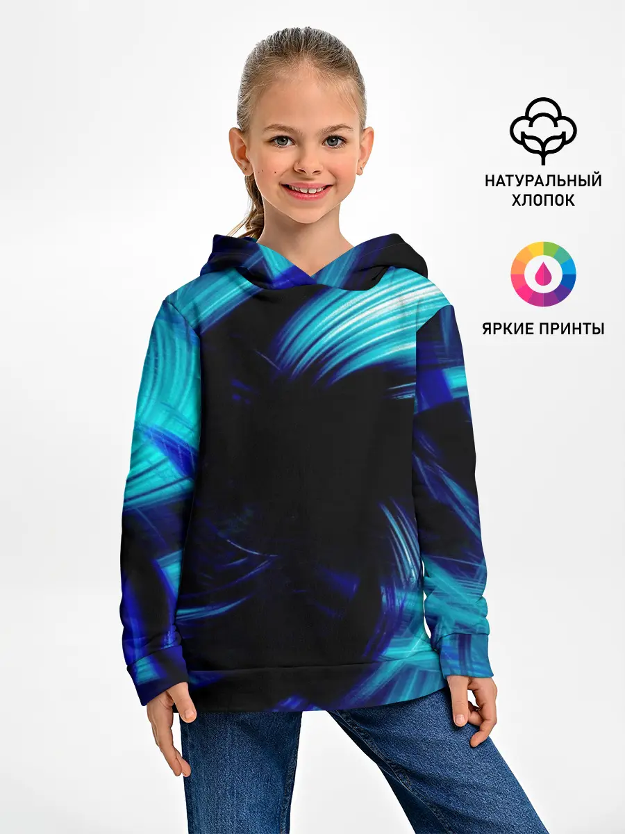 Детское худи / Неоновый вихрь