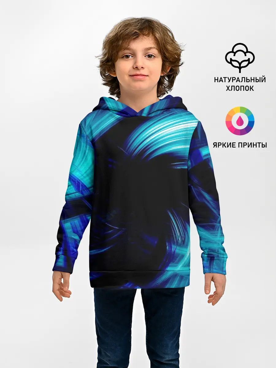 Детское худи / Неоновый вихрь