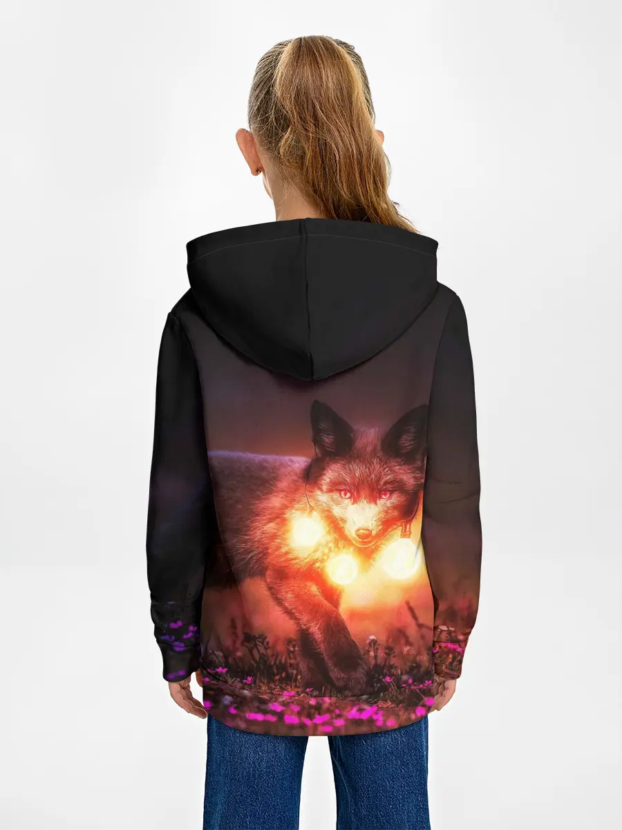 Детское худи / Лисица с фонариками