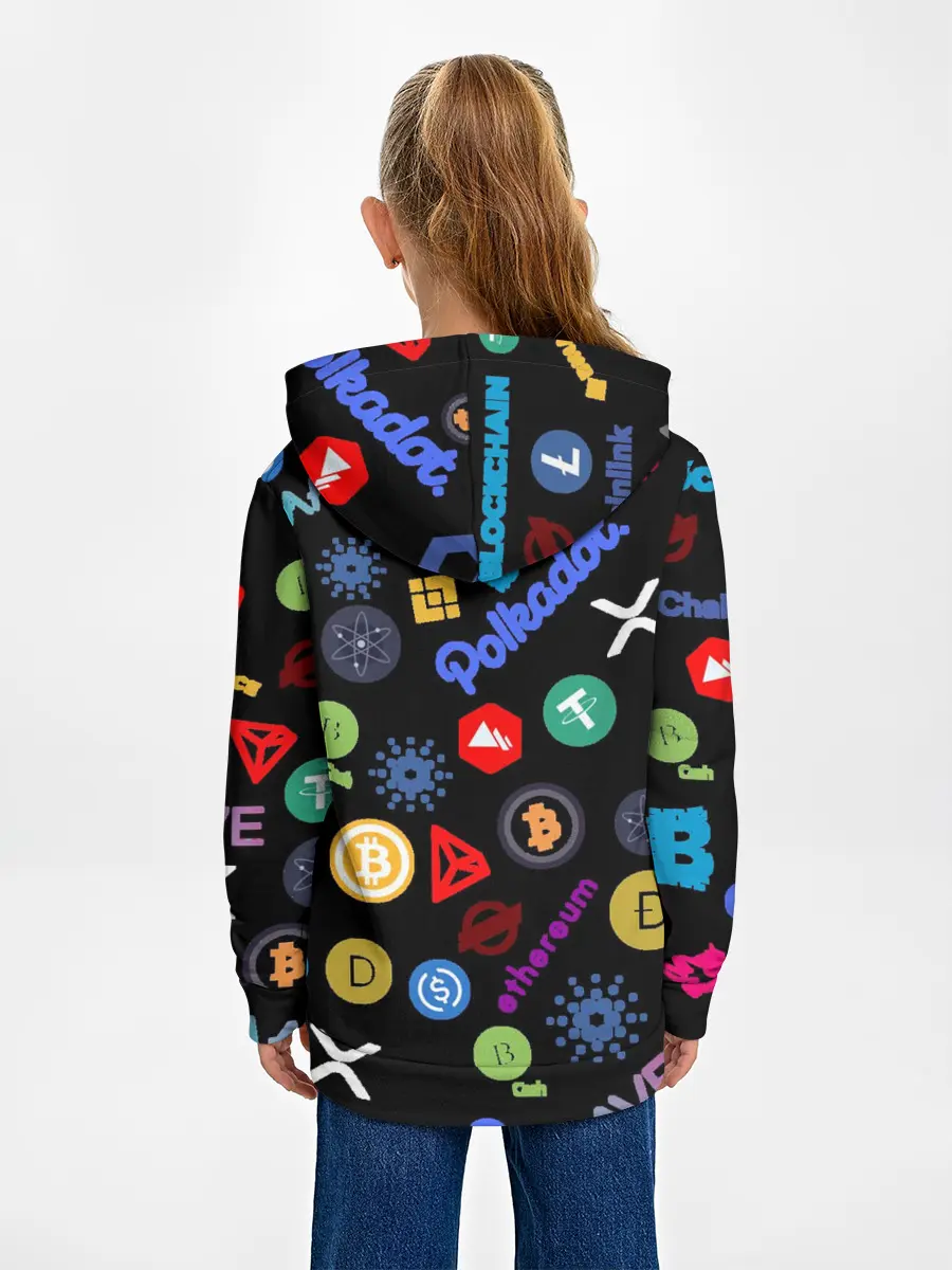 Детское худи / BITCOIN PATTERN | БИТКОИН