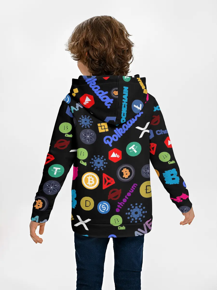 Детское худи / BITCOIN PATTERN | БИТКОИН