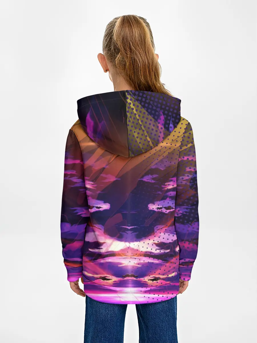 Детское худи / Закат. Облака