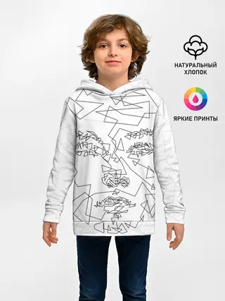 Детское худи / Геометрическое лицо