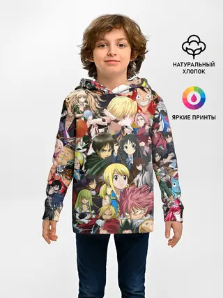 Детское худи / Аниме коллаж