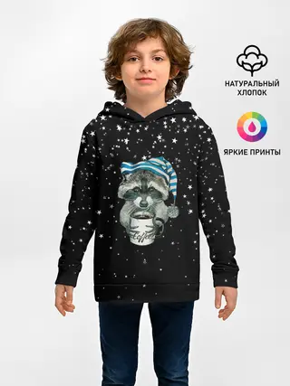 Детское худи / Милый енот