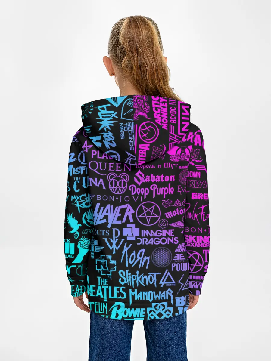 Детское худи / ЛОГОТИПЫ РОК ГРУПП