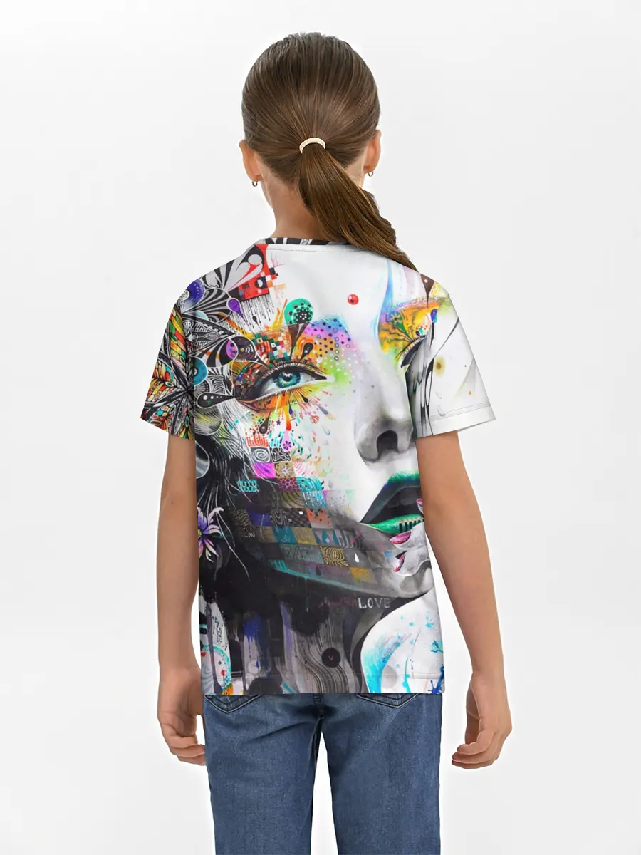 Детская базовая футболка / Абстрактная