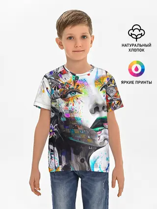 Детская базовая футболка / Абстрактная