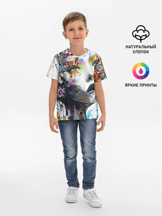 Детская базовая футболка / Абстрактная