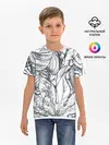Детская базовая футболка / Тропические листья