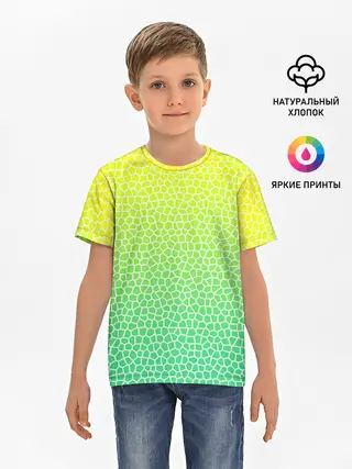 Детская базовая футболка / Витражная мозаика