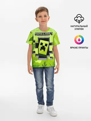 Детская базовая футболка / Minecraft