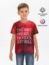 Детская базовая футболка / One Shot One Kill