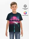 Детская базовая футболка / НЕОНОВЫЙ ГОРОД