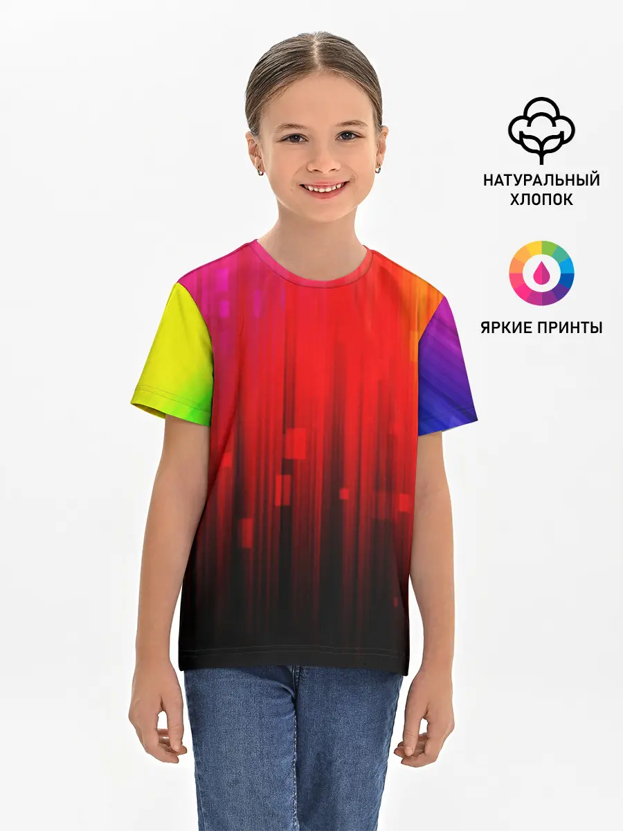 Детская базовая футболка / АБСТРАКТНЫЕ КРАСКИ