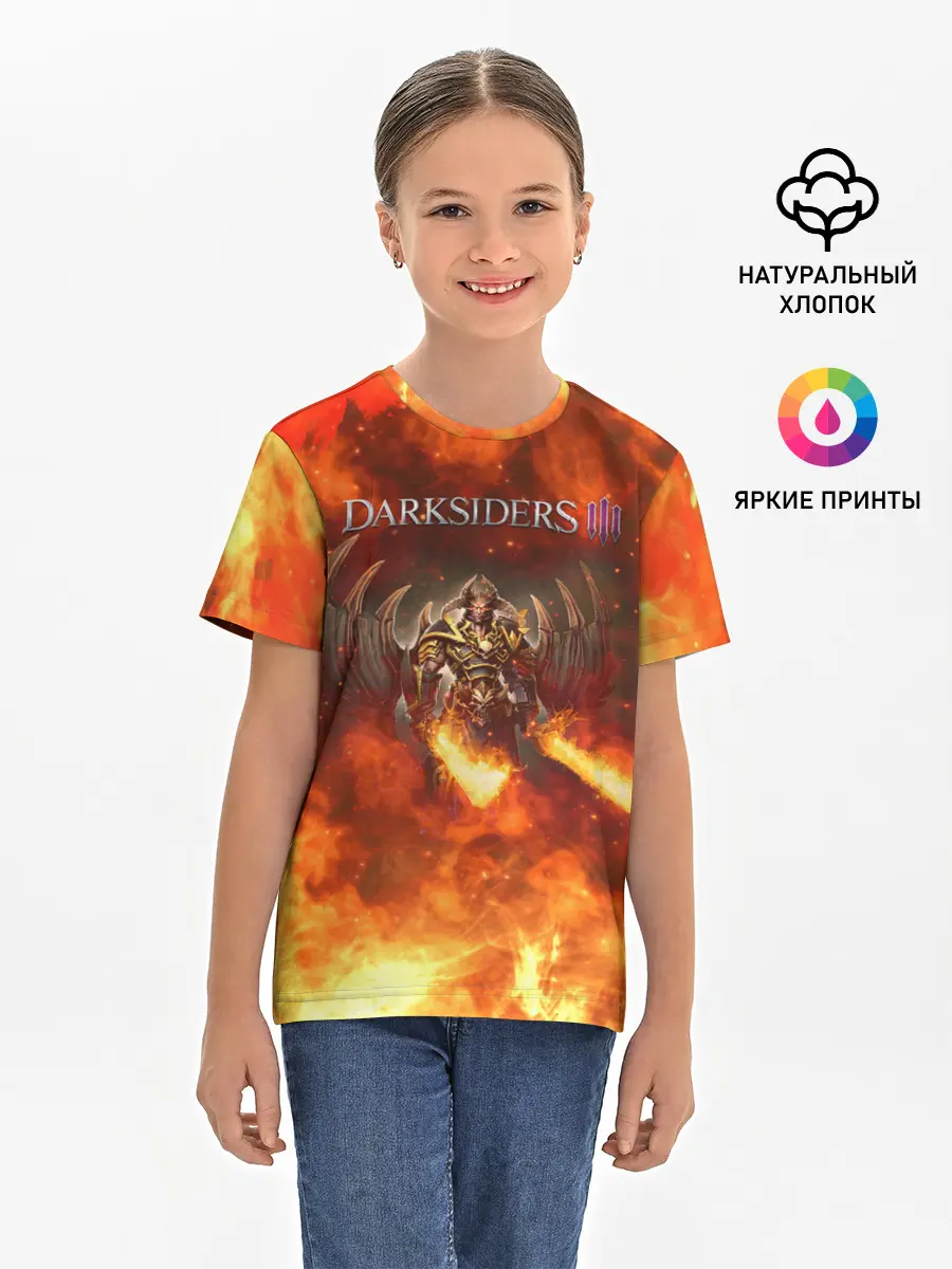 Детская базовая футболка / Darksiders 3 | Гнев Войны 3