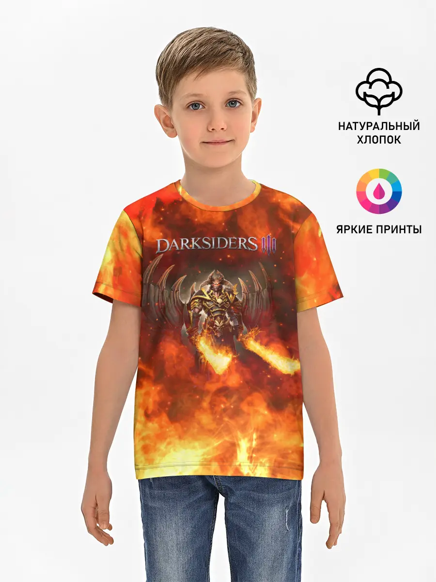 Детская базовая футболка / Darksiders 3 | Гнев Войны 3