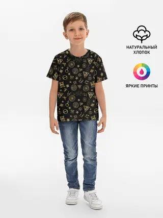 Детская базовая футболка / M.A.C.U.S.A. print