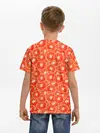 Детская базовая футболка / Красный Апельсин