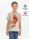 Детская базовая футболка / Paint Fox
