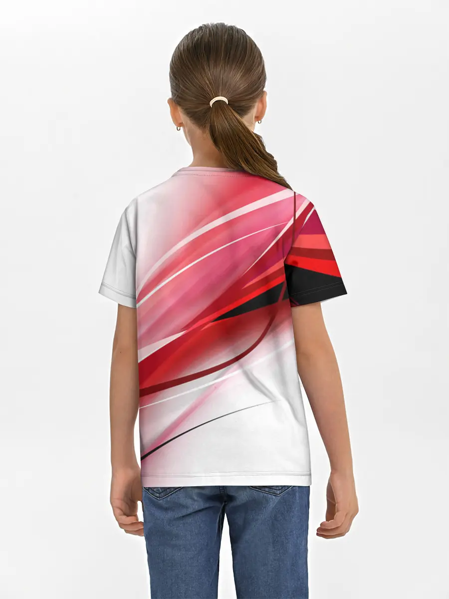 Детская базовая футболка / Красная линия