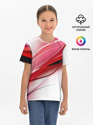 Детская базовая футболка / Красная линия