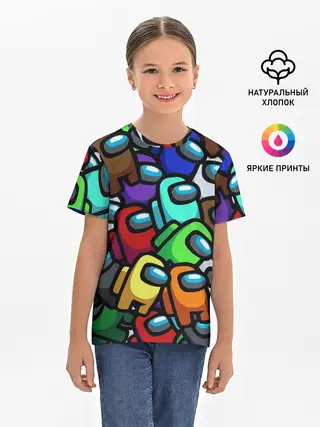 Детская базовая футболка / Among us