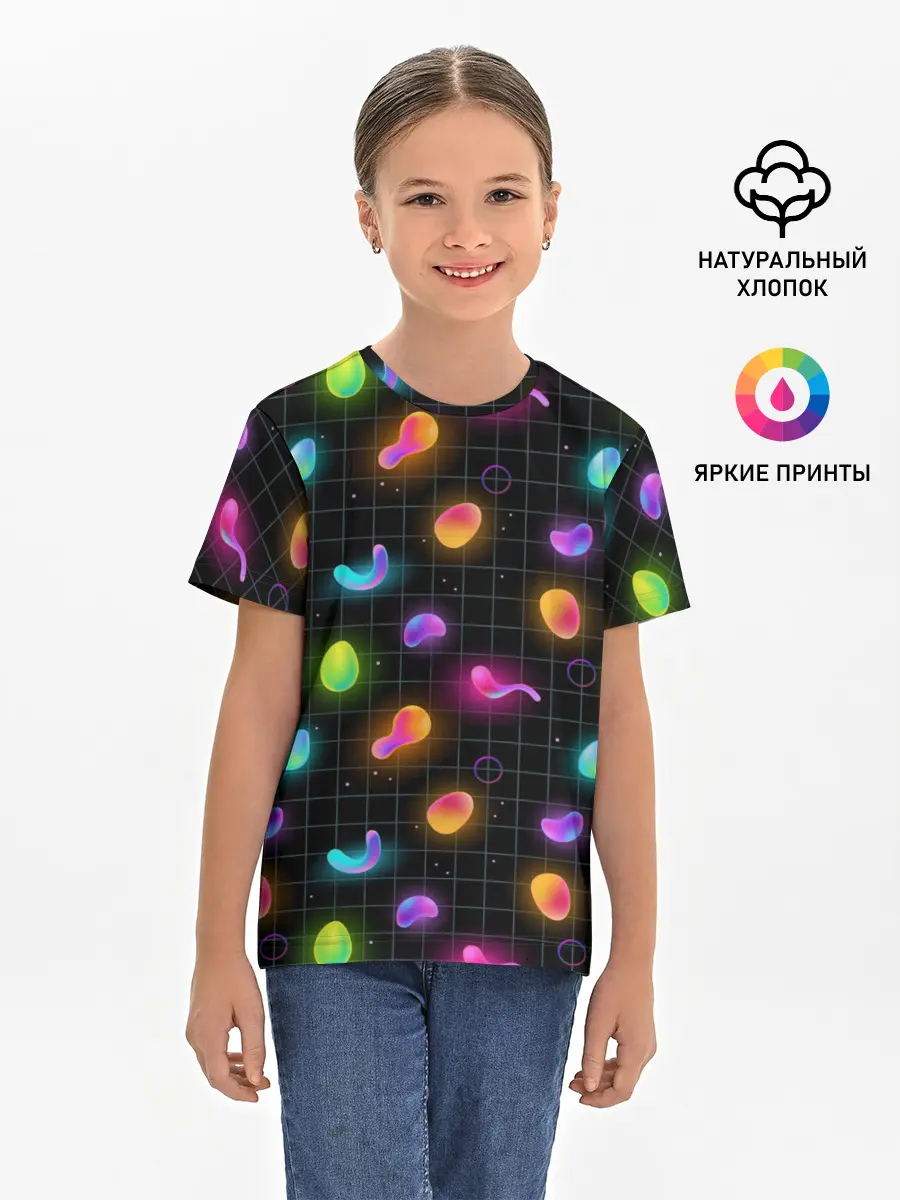 Детская базовая футболка / Ночные фонарики-светлячки