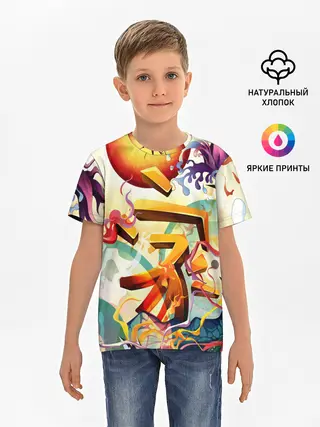 Детская базовая футболка / Dsquared tatoo