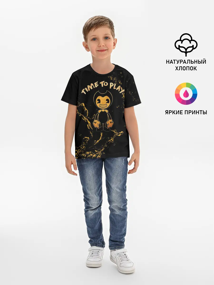 Детская базовая футболка / Bendy And The Ink Machine
