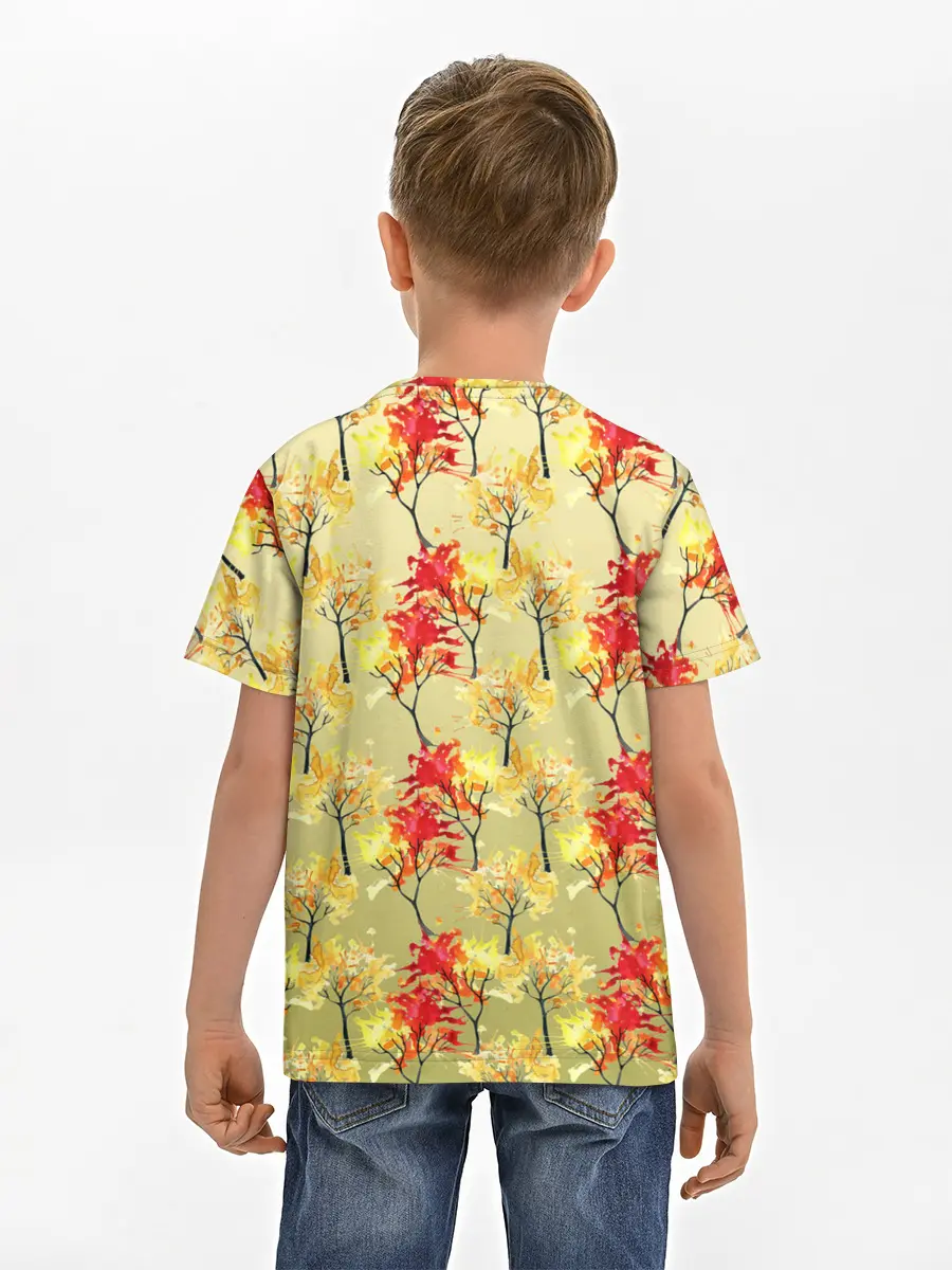 Детская базовая футболка / самый осенний принт