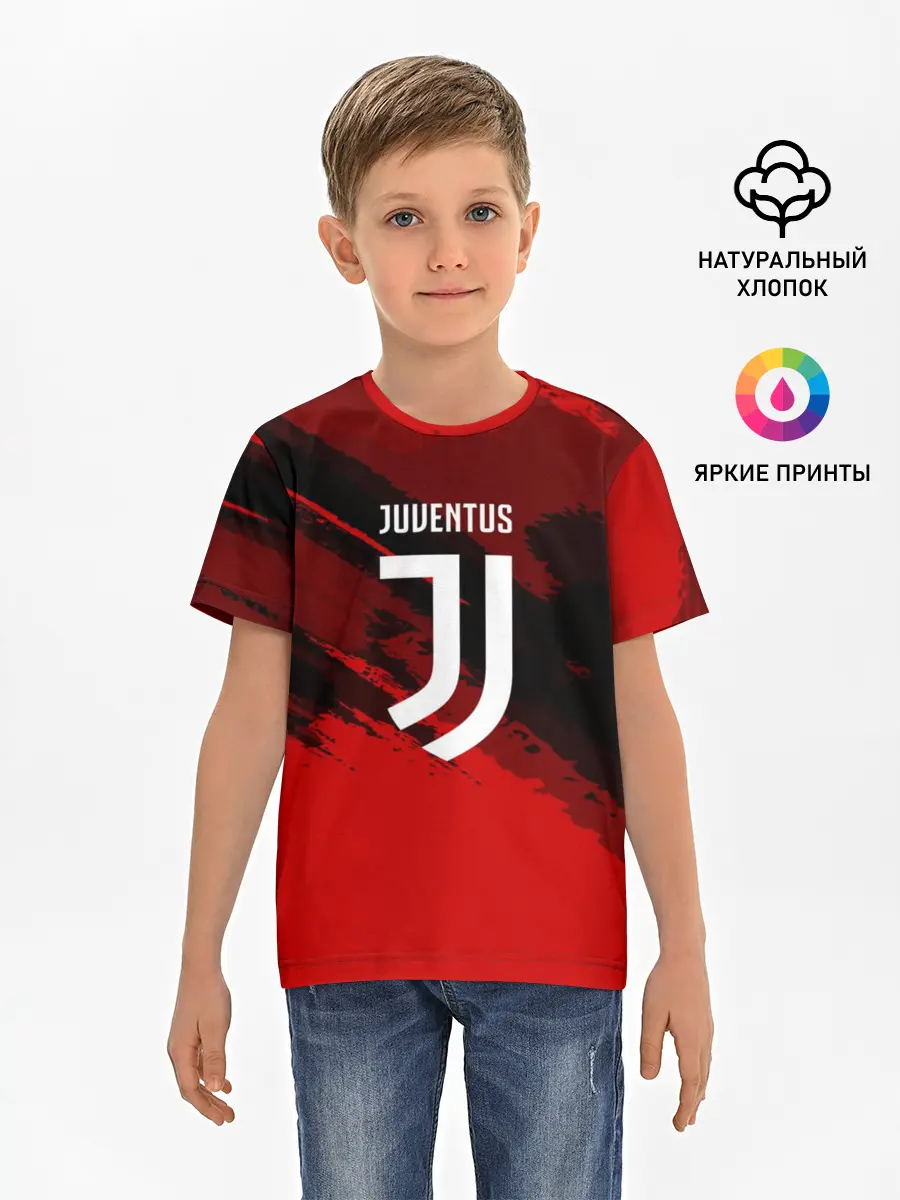 Детская базовая футболка / JUVENTUS SPORT RED